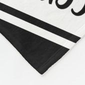 Ich Liebe Fußball-Textmuster Schwarz-weiß JEDE Far Fleecedecke (Ecke)