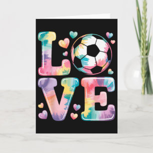 Ich liebe Fußball Torwart Mädchen Spieler Fan Spie Karte