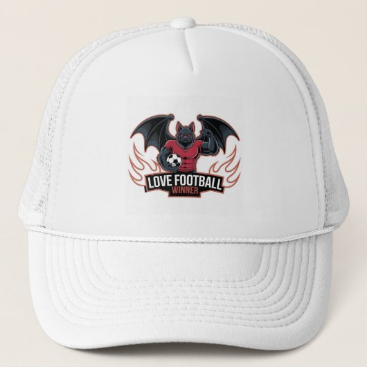 Ich liebe Fußball Truckerkappe (Vorderseite)