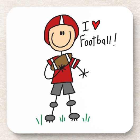 Ich liebe Fußball Untersetzer (Vorderseite)