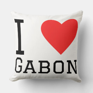 Ich liebe Gabun Kissen