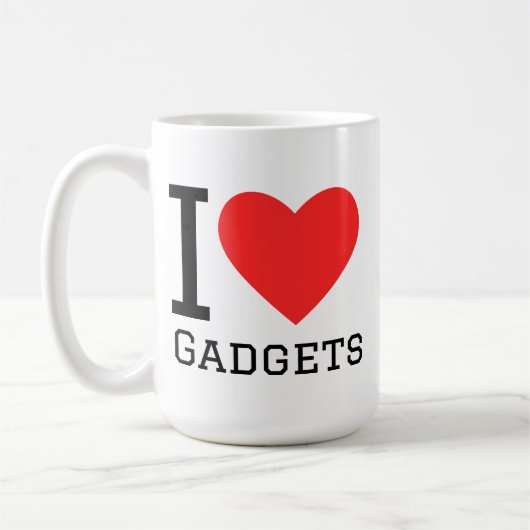 Ich liebe Gadgets Kaffeetasse (Links)
