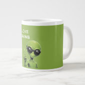 Ich liebe Gaming Jumbo-Tasse (Vorderseite Rechts)