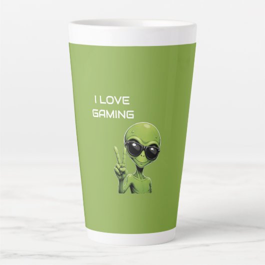 Ich liebe Gaming Milchtasse (Vorderseite)