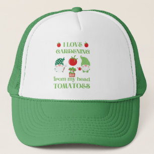 ICH LIEBE GARTEN AUS MEINEN KOPFTOMATEN lustig Truckerkappe