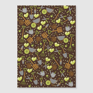 Ich liebe Gartenarbeit.(Dunkle Hintergrundversion) Magnetkarte