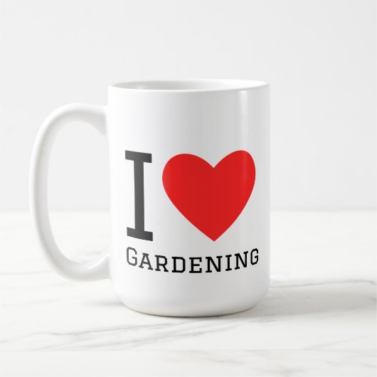 Ich liebe Gartenarbeit Kaffeetasse (Links)