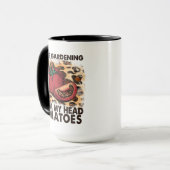 Ich Liebe Gartenarbeit von meinem Kopf Tomaten Fun Tasse (Vorderseite Links)