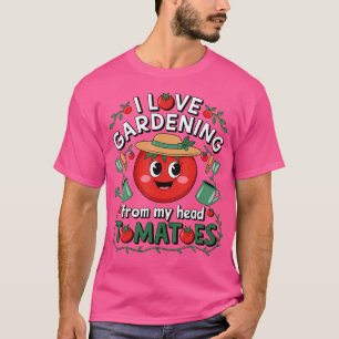 Ich liebe Gartenarbeit Von meinem Kopf Tomaten Lus T-Shirt