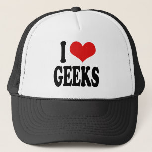 Ich liebe Geeks Truckerkappe
