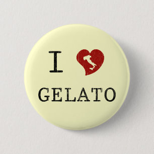 Ich liebe Gelato Button