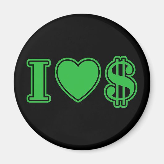 Ich Liebe Geld Magnet (Vorne)