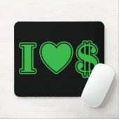 Ich liebe Geld Mousepad (Mit Mouse)
