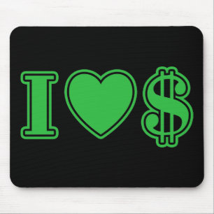 Ich liebe Geld Mousepad