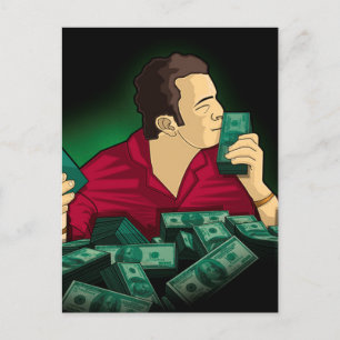 Ich Liebe Geld Postkarte