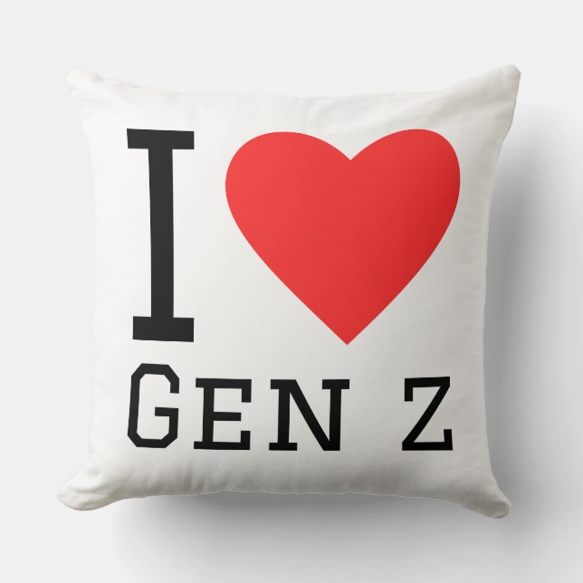 Ich liebe Gen Z Kissen (Vorderseite)