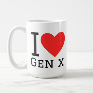 Ich liebe Generation X Kaffeetasse
