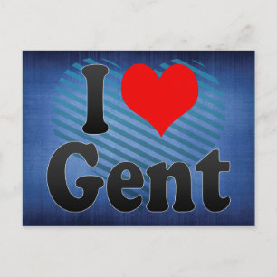 Ich Liebe Gent, Belgien. Ik Hou Van Gent, Belgien Postkarte