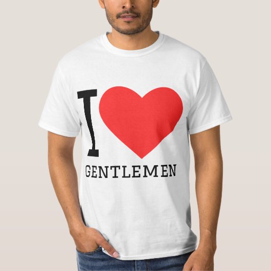 Ich liebe Gentlemen T-Shirt (Vorderseite)