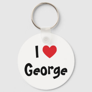 Ich liebe George Schlüsselanhänger