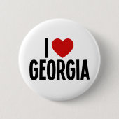 Ich liebe Georgia • Ich ♥ Georgia Runde Knöpfe Button (Vorderseite)
