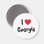 Ich liebe Georgien Magnet (Vorderseite/Rückseite)