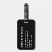 Ich Liebe Gepäckanhänger Reiserouten (Rückseite vertikal)