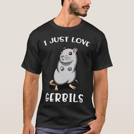 Ich liebe Gerbils T-Shirt (Vorderseite)