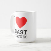 Ich liebe geröstete Kartoffeln  Kaffeetasse (Vorderseite Links)