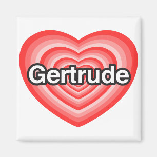 Ich Liebe Gertrude. Ich Liebe dir Gertrude. Herz Magnet
