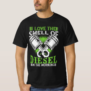 Ich Liebe Geruch von Diesel am Morgen Geschenk für T-Shirt