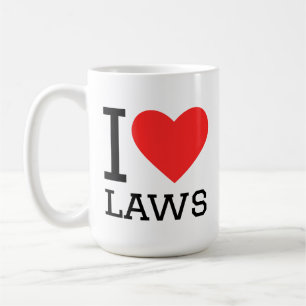 Ich liebe Gesetze Kaffeetasse