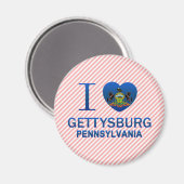 Ich liebe Gettysburg, PA Magnet (Vorderseite/Rückseite)
