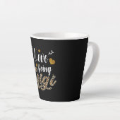 Ich Liebe, Gigi Leopard Karierten Mors Day Milchtasse (Rechte Ecke)