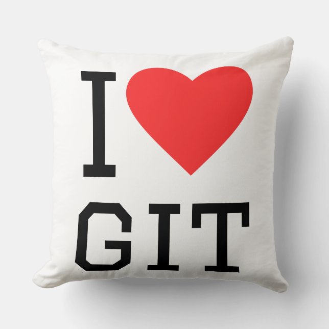 Ich liebe git kissen (Vorderseite)