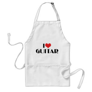 Ich liebe Gitarre Schürze