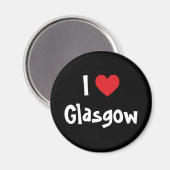 Ich liebe Glasgow Magnet (Vorderseite/Rückseite)