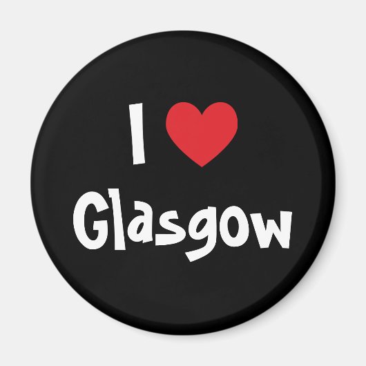 Ich liebe Glasgow Magnet (Vorne)