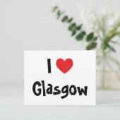 Ich liebe Glasgow Postkarte (Stehend Vorderseite)