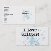 Ich Liebe Glitzer! Visitenkarte (Vorne/Hinten)