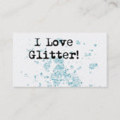 Ich Liebe Glitzer! Visitenkarte (Rückseite)