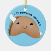 Ich Liebe Glückskekse Keramik Ornament (Vorne)