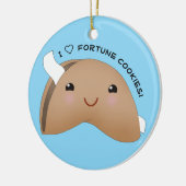 Ich Liebe Glückskekse Keramik Ornament (Links)