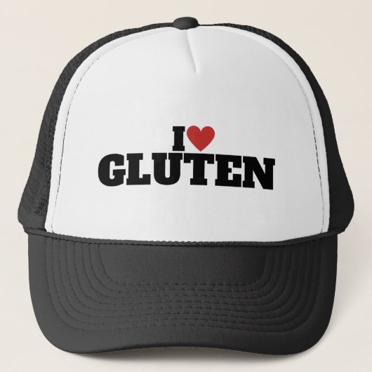 Ich liebe Gluten Truckerkappe (Vorderseite)