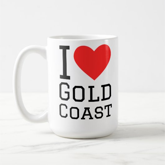Ich liebe Gold Coast Kaffeetasse (Links)