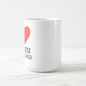 Ich liebe Golden Retriever Kaffeetasse (Mittel)