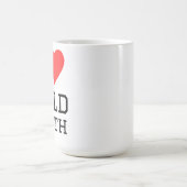 Ich liebe Goldzähne Kaffeetasse (Mittel)