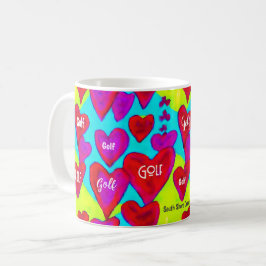 "Ich Liebe GOLF!" Golf Member Valentine Gift Kaffeetasse