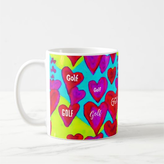 "Ich Liebe GOLF!" Golf Member Valentine Gift Kaffeetasse (Links)