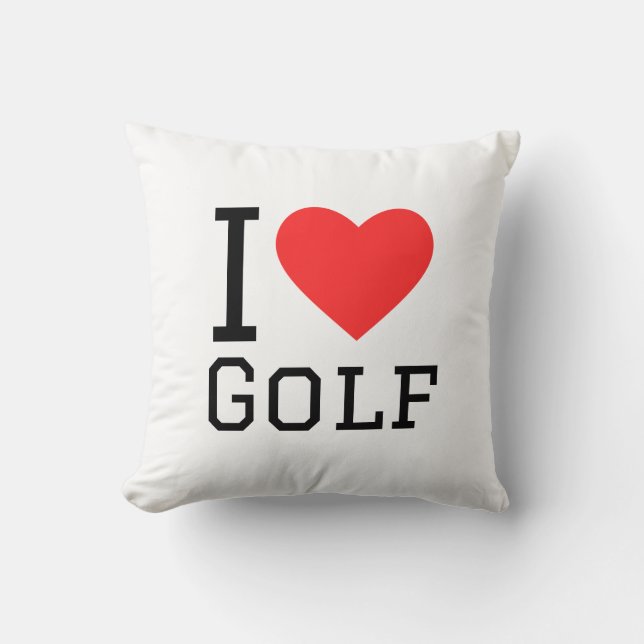 Ich liebe Golf Kissen (Vorderseite)